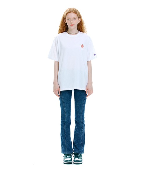 CLOTTY(クロッティ)の「『CLOTTY/クロッティー』COTTON CANDY T-SHIRT/コットンキャンティー 半袖Tシャツ(Tシャツ/カットソー・レディース・ホワイト・FREE)」の2枚目の写真