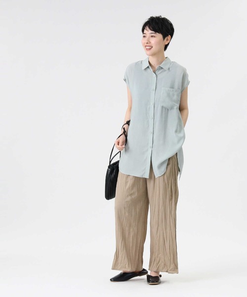 HONEYSUCKLE ROSE（ハニーサックルローズ）の「【HONEYSUCKLE ROSE】バックデザインブラウス（シャツ/ブラウス・レディース・オフホワイト/グリーン/ブラック・M/L）」の11枚目の写真