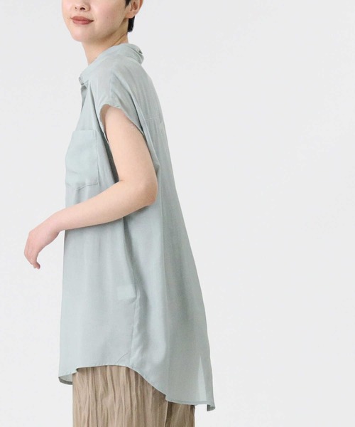 HONEYSUCKLE ROSE（ハニーサックルローズ）の「【HONEYSUCKLE ROSE】バックデザインブラウス（シャツ/ブラウス・レディース・オフホワイト/グリーン/ブラック・M/L）」の12枚目の写真