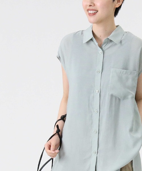 HONEYSUCKLE ROSE（ハニーサックルローズ）の「【HONEYSUCKLE ROSE】バックデザインブラウス（シャツ/ブラウス・レディース・オフホワイト/グリーン/ブラック・M/L）」の14枚目の写真