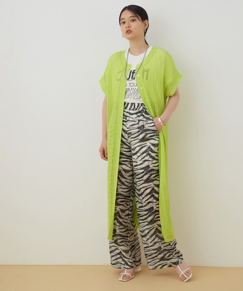 ADAM ET ROPE'(アダムエロペ)の「ゼブラプリントパンツ(その他パンツ・レディース・ホワイト系その他・36/38)」の4枚目の写真