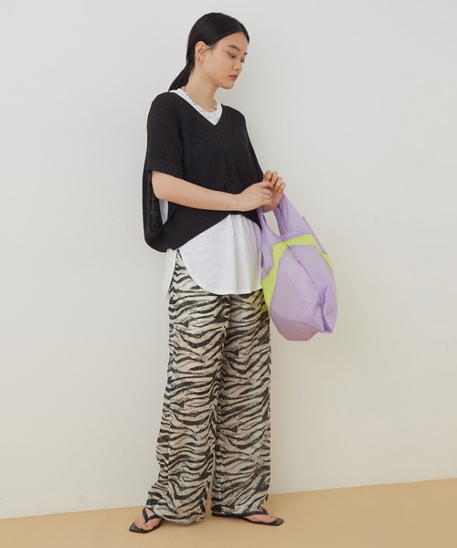 ADAM ET ROPE'（アダムエロペ）の「ゼブラプリントパンツ