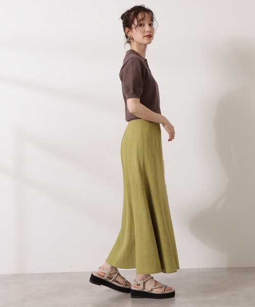 N.（N. Natural Beauty Basic）（エヌエヌナチュラルビューティーベーシック）の「◆メッシュポロニット（ニット/セーター・レディース・ブラック/モカ/ブルー・MEDIUM）」の10枚目の写真