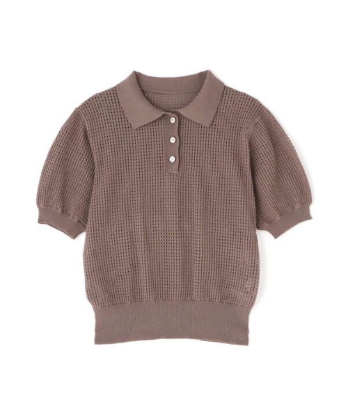 N.（N. Natural Beauty Basic）（エヌエヌナチュラルビューティーベーシック）の「◆メッシュポロニット（ニット/セーター・レディース・ブラック/モカ/ブルー・MEDIUM）」の15枚目の写真