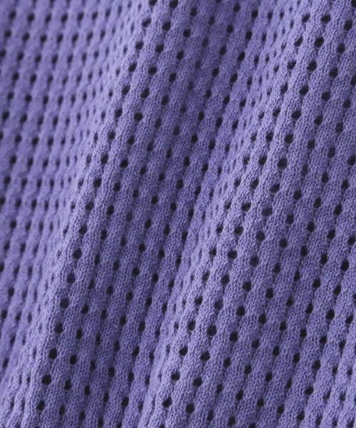 N.（N. Natural Beauty Basic）（エヌエヌナチュラルビューティーベーシック）の「◆メッシュポロニット（ニット/セーター・レディース・ブラック/モカ/ブルー・MEDIUM）」の18枚目の写真