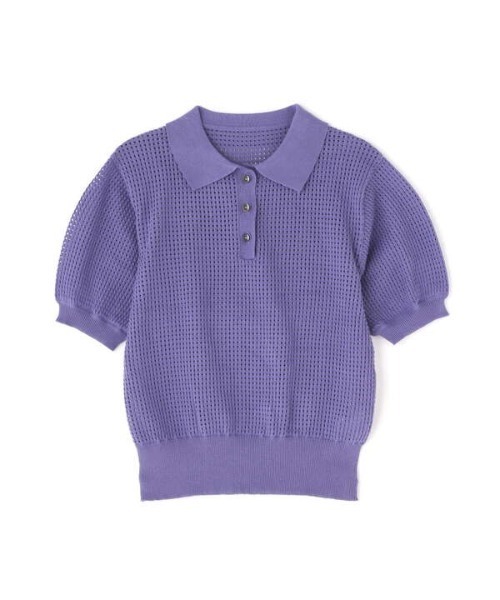 N.（N. Natural Beauty Basic）（エヌエヌナチュラルビューティーベーシック）の「◆メッシュポロニット（ニット/セーター・レディース・ブラック/モカ/ブルー・MEDIUM）」の17枚目の写真