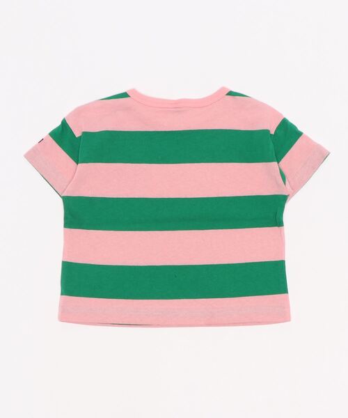 BIG FIELD（ビッグフィールド）の「太ボーダーワイドポケットT（80～150cm）（Tシャツ/カットソー・キッズ・レッド/ラベンダー/ライトピンク・90/100/110/120/80/130/95/140/150）」の16枚目の写真