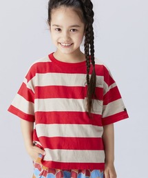 BIG FIELD | 太ボーダーワイドポケットT（80～150cm）(Tシャツ/カットソー)