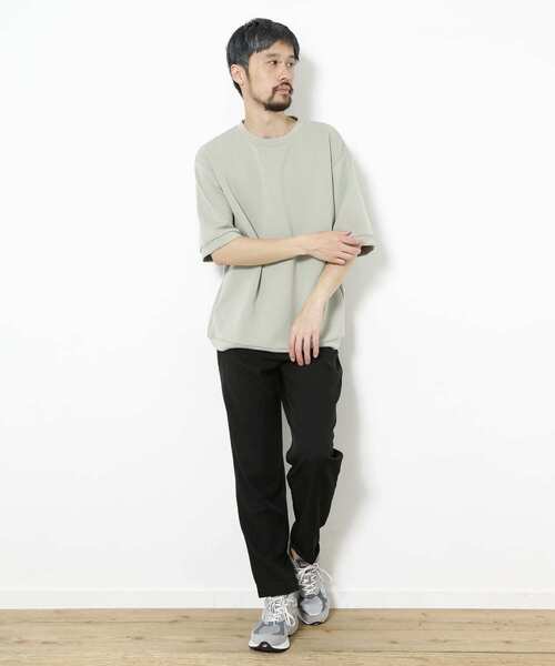 URBAN RESEARCH Sonny Label（アーバンリサーチサニーレーベル）の「シルキータッチダンボールニットTシャツ（Tシャツ/カットソー・メンズ・チャコールグレー/オフホワイト/ブルー/ミント・MEDIUM/LARGE）」の16枚目の写真