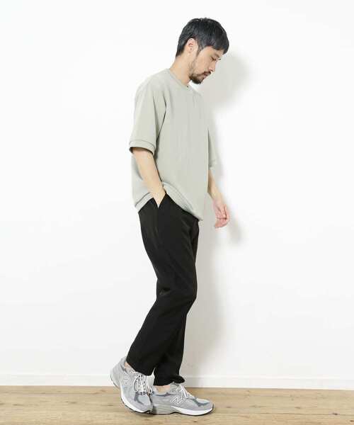 URBAN RESEARCH Sonny Label（アーバンリサーチサニーレーベル）の「シルキータッチダンボールニットTシャツ（Tシャツ/カットソー・メンズ・チャコールグレー/オフホワイト/ブルー/ミント・MEDIUM/LARGE）」の20枚目の写真