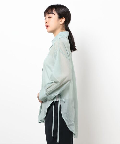 JUMELLE（ジュメロ）の「シアーリボンシャツ（シャツ/ブラウス・レディース・ミント/クリーム・FREE）」の12枚目の写真