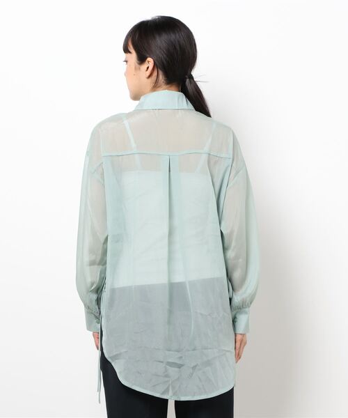 JUMELLE（ジュメロ）の「シアーリボンシャツ（シャツ/ブラウス・レディース・ミント/クリーム・FREE）」の13枚目の写真