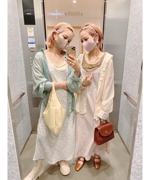 JUMELLE（ジュメロ）の「シアーリボンシャツ（シャツ/ブラウス・レディース・ミント/クリーム・FREE）」の18枚目の写真