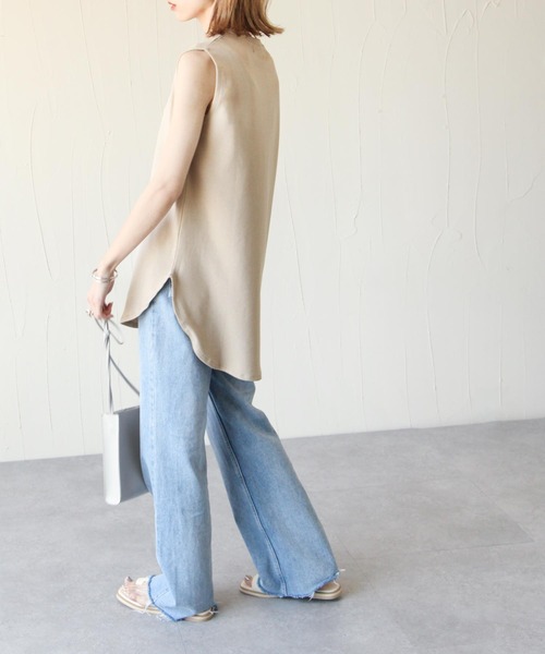 Chillfar（チルファー）の「タンクチュニック（チュニック・レディース・ブラック/オフホワイト/ベージュ/チャコール/マスタード/モカ・FREE）」の7枚目の写真