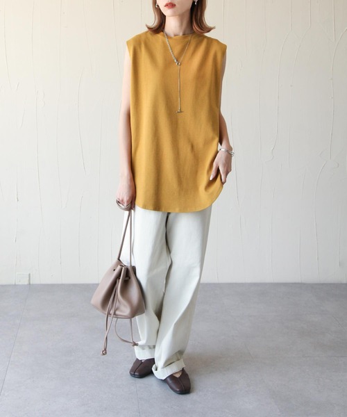 Chillfar（チルファー）の「タンクチュニック（チュニック・レディース・ブラック/オフホワイト/ベージュ/チャコール/マスタード/モカ・FREE）」の12枚目の写真