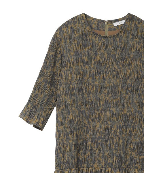 CLANE（クラネ）の「CHINTZ FLOWER PLEAT ONE PIECE（ワンピース・レディース・イエロー/ホワイト・1/2）」の21枚目の写真