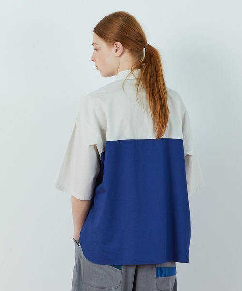 【美品】FRAPBOIS フラボア　スイボク　プルオーバーシャツ　オーガンジー 美品】FRAPBOIS フラボア スイボク プルオーバーシャツ オーガンジー