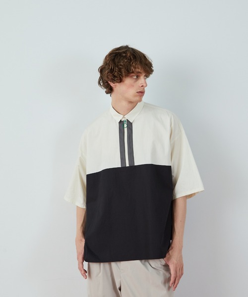 FRAPBOIS（フラボア）の「ジップトーン シャツ（シャツ/ブラウス・レディース・ブラック/ブルー・1/2）」の21枚目の写真