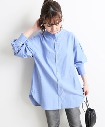 SLOBE IENA | ボリュームスリーブバンドカラーブラウス【手洗い可能】◆(シャツ/ブラウス)
