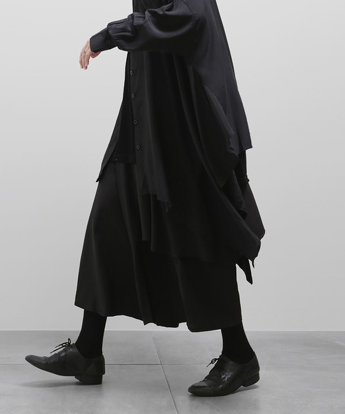 minsobi(ミンソビ)の「ドレープスカートパンツ メンズスカートパンツ ワイドパンツ イージーパンツ(その他パンツ・メンズ・ブラック・FREE)」の22枚目の写真