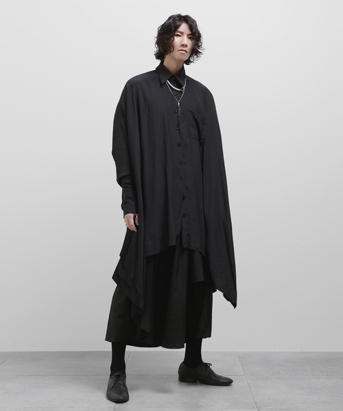 minsobi(ミンソビ)の「ドレープスカートパンツ メンズスカートパンツ ワイドパンツ イージーパンツ(その他パンツ・メンズ・ブラック・FREE)」の11枚目の写真