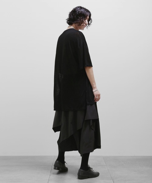 minsobi(ミンソビ)の「ドレープスカートパンツ メンズスカートパンツ ワイドパンツ イージーパンツ(その他パンツ・メンズ・ブラック・FREE)」の16枚目の写真