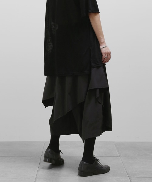 minsobi(ミンソビ)の「ドレープスカートパンツ メンズスカートパンツ ワイドパンツ イージーパンツ(その他パンツ・メンズ・ブラック・FREE)」の21枚目の写真