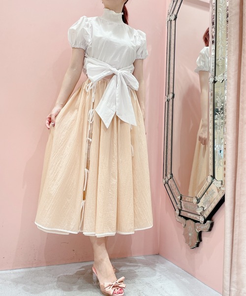 PAIN(ペイン)の「シアーリボンロングスカート(スカート・レディース・ブラック/ブルー/ピンク・FREE)」の22枚目の写真