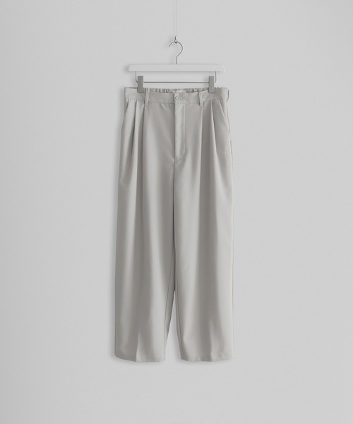 remer（リメール）の「loose basic wide PT《21秋冬》/ ルーズベーシックワイドパンツ（その他パンツ・メンズ・チャコールグレー/ブラック/オフホワイト・SMALL/MEDIUM/LARGE）」の4枚目の写真