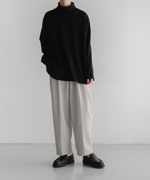 ワイドパンツ ルーズ ブラック ミドルライズ 秋冬 楽天市場】【マラソン限定：4,620円→2,990円！】 タックワイド