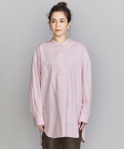 BEAUTY&YOUTH UNITED ARROWS（ビューティーアンドユースユナイテッドアローズ）の「BY コットンタイプライターワイド スキッパーシャツ -ウォッシャブル-◆（シャツ/ブラウス・レディース・ホワイト/グレー/その他1/ライトピンク・FREE）」の17枚目の写真