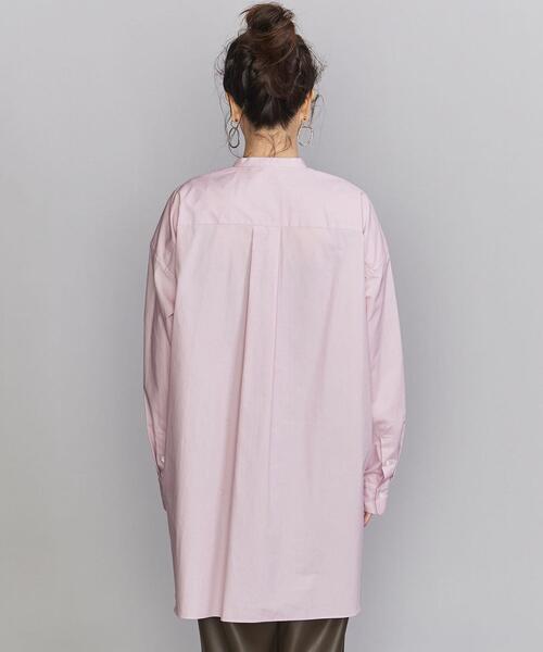 BEAUTY&YOUTH UNITED ARROWS（ビューティーアンドユースユナイテッドアローズ）の「BY コットンタイプライターワイド スキッパーシャツ -ウォッシャブル-◆（シャツ/ブラウス・レディース・ホワイト/グレー/その他1/ライトピンク・FREE）」の13枚目の写真