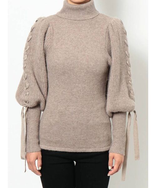 LAGUNAMOON（ラグナムーン）の「ハンドステッチテープニットプルオーバー（ニット/セーター・レディース・ブラウン/アイボリー/モカ・FREE）」の22枚目の写真