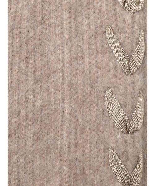 LAGUNAMOON（ラグナムーン）の「ハンドステッチテープニットプルオーバー（ニット/セーター・レディース・ブラウン/アイボリー/モカ・FREE）」の10枚目の写真