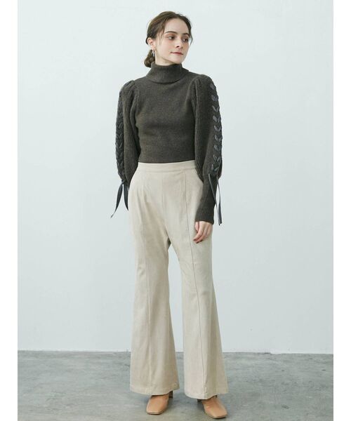 LAGUNAMOON（ラグナムーン）の「ハンドステッチテープニットプルオーバー（ニット/セーター・レディース・ブラウン/アイボリー/モカ・FREE）」の11枚目の写真