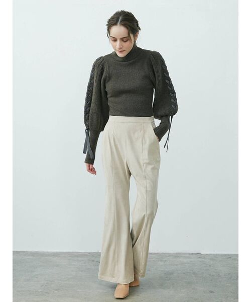 LAGUNAMOON（ラグナムーン）の「ハンドステッチテープニットプルオーバー（ニット/セーター・レディース・ブラウン/アイボリー/モカ・FREE）」の19枚目の写真