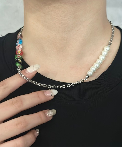 Burner（バーナー）の「【OKUOKU　0909】スマイル  フラワー マルチカラー　ネックレス oku-smile-n-1 N（ネックレス・メンズ・その他4/その他1/その他2/その他3/その他5/その他6/その他8/その他9/その他10/その他7/その他11/その他12/その他17/その他16/その他14/その他15/その他13/その他18/その他19/その他20/その他21/その他22/その他24/その他23/その他26/その他25/その他27/その他28/その他29/その他30/V/W/X/Y/Z/P/Q/R/S/T/U/シルバー/L/M/N/O/G/H/I/J/K/A/C/D/E/F/その他31/その他32/シルバー系その他/シルバー系その他4/シルバー系その他5/シルバー系その他2/シルバー系その他3/B/シルバー系その他6/シルバー系その他7・FREE）」の2枚目の写真