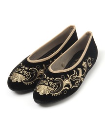 studio CLIP | 刺繍フラットシューズ(パンプス)