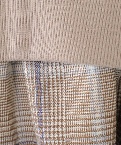 ikka（イッカ）の「【キッズ】ベストレイヤードチェック柄ワンピース（100~160cm）（ワンピース・キッズ・ブラック/ベージュ・100/110/120/130/140/150/160）」の12枚目の写真