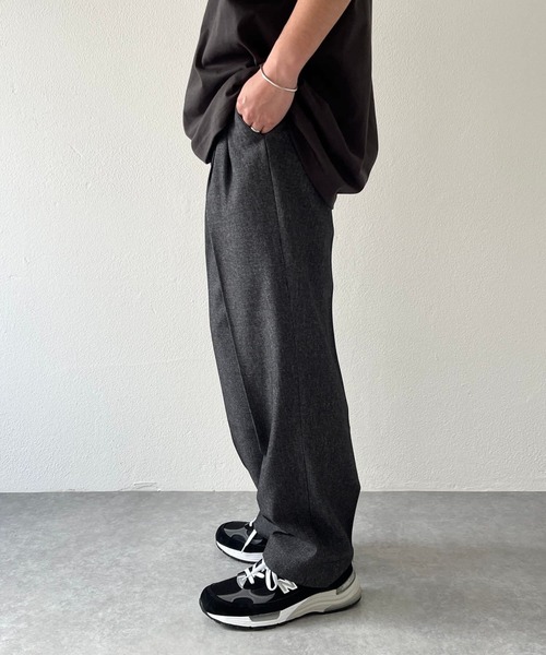 ユニセックスアイテム】slacks pants / ダブルタックスラックス