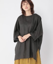 studio CLIP | リネン100ポンチョ風チュニック(チュニック)
