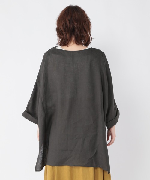 studio CLIP（スタディオクリップ）の「リネン100ポンチョ風チュニック