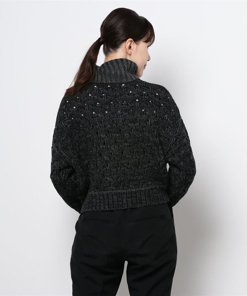 SPIRALGIRL（スパイラルガール）の「ミニケーブルタートルネックニット（ニット/セーター・レディース・ブラック/グリーン・FREE）」の21枚目の写真