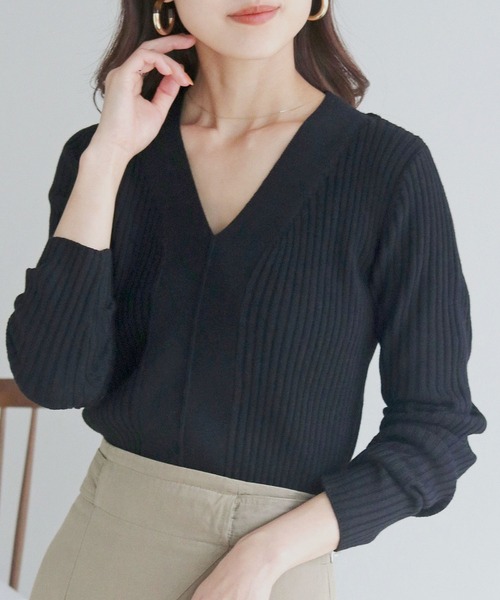 HER CLOSET（ハークローゼット）の「【shemoshelly】洗える2デザインV  