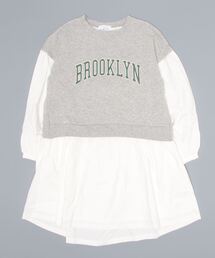 Lycee mine | 【ドッキング】トレーナーレイヤードワンピース(ワンピース)