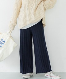 coca（coca） | ふわふわ太リブニットパンツ(その他パンツ)