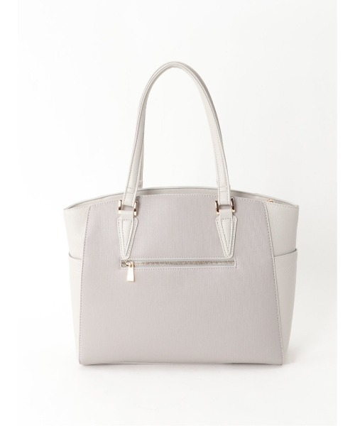 m.f.editorial（エムエフエディトリアル）の「エムエフエディトリアルレディース/m.f.editorial：Women  サフィアーノ型押し バイカラートートバッグ A4対応（トートバッグ・レディース・ブラック/ライトグレー・FREE）」の13枚目の写真