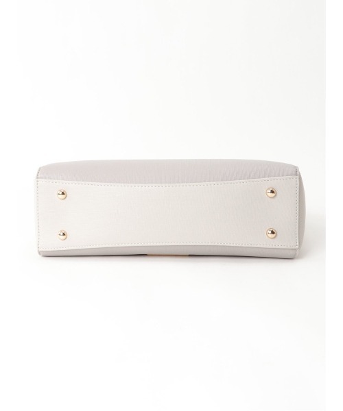 m.f.editorial（エムエフエディトリアル）の「エムエフエディトリアルレディース/m.f.editorial：Women  サフィアーノ型押し バイカラートートバッグ A4対応（トートバッグ・レディース・ブラック/ライトグレー・FREE）」の16枚目の写真