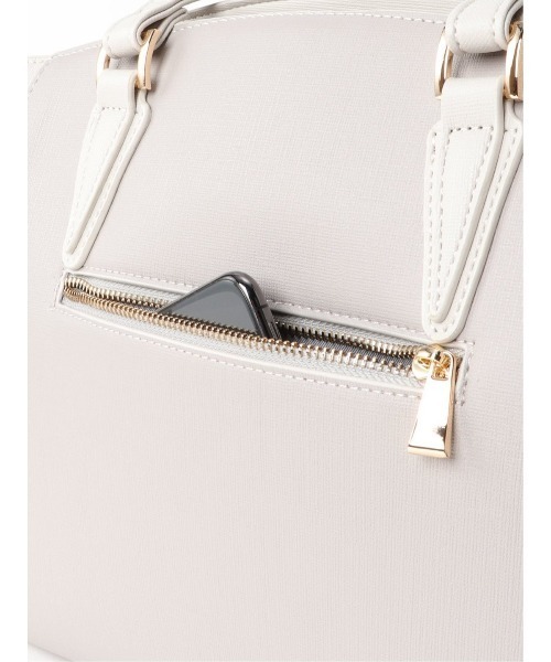 m.f.editorial（エムエフエディトリアル）の「エムエフエディトリアルレディース/m.f.editorial：Women  サフィアーノ型押し バイカラートートバッグ A4対応（トートバッグ・レディース・ブラック/ライトグレー・FREE）」の18枚目の写真