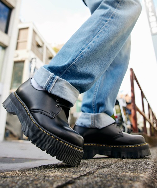 Dr. Martens（ドクターマーチン）の「Dr.Martens / ドクターマーチン 1461 QUAD 3EYE SHOE 3ホール クアッド ハイソール シューズ（ブーツ・メンズ・ブラック・9/11/7/6/8/10/5）」の8枚目の写真